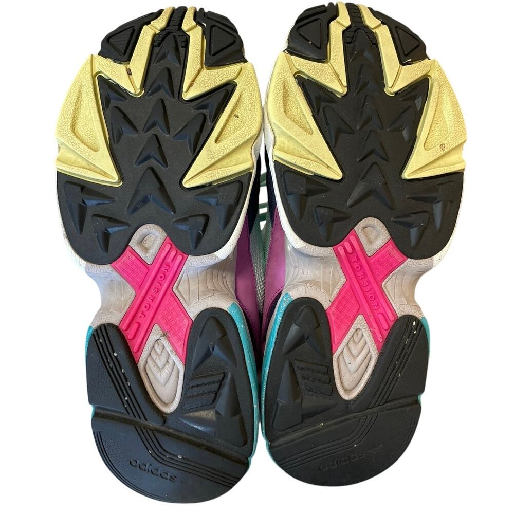 Adidas Falcon Women's Multicolor Low Top Lace Up Running Sneakers Shoes Size 6 - Picture 4 of 6